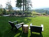 Full view of valley from the lawn