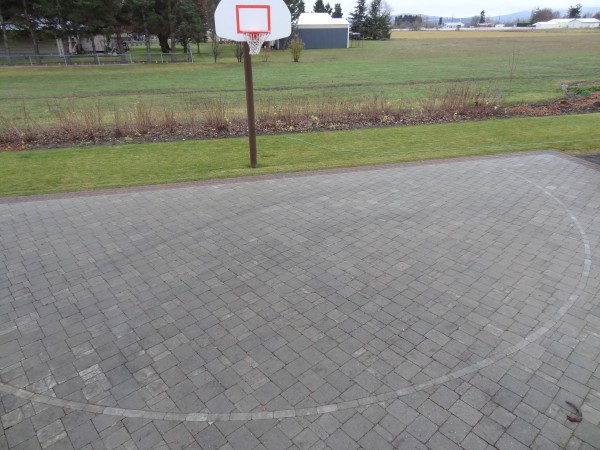 Finished 3-point line Finished 3-point line