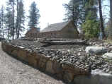 Driveway and wall in native stone