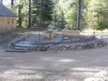 Sandpoint garden with raised beds