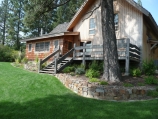 Sandpoint timber frame & rustic landscape