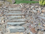Stone staircase, native stone