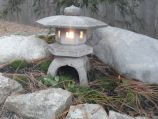 Stone pagoda in Japanese garden style